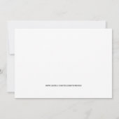 Ballerina boy – 背景色を選択 招待状 (裏面)