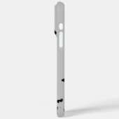 Ballerina Butterflies Black Silhouette Modern Name Case-Mate iPhoneケース (裏面 / 左)