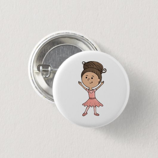 Ballerina button 缶バッジ (正面&裏面)