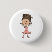 Ballerina button 缶バッジ (正面)
