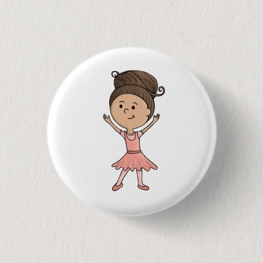 Ballerina button 缶バッジ (正面)