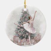 Ballerina Christmas Ornament – Add Your Name セラミックオーナメント (裏面)