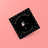 Ballerina Dance School Black スクエア名刺