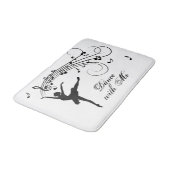 Ballerina Dance with Me Music Note バスマット (アングル)