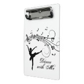 Ballerina Dance with Me Music Note ミニクリップボード (アングル2)