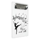 Ballerina Dance with Me Music Note ミニクリップボード (アングル)