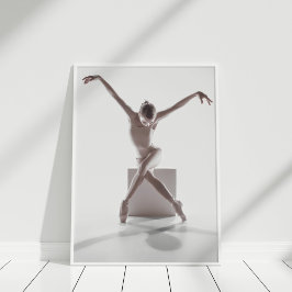 Ballerina Dancer Modern Photography Art ポスター