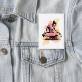 Ballerina Dancing in Color  缶バッジ (インサイチュ)