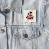 Ballerina Dancing in Color  缶バッジ (インサイチュ)