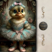 Ballerina Duck – Whimsical Vintage Decoupage 薄葉紙