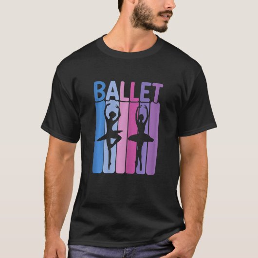 Ballerina Girl Ballet Barre Ballet Dancer Pointe S Tシャツ (正面)