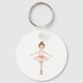 Ballerina Girl Personalized キーホルダー (裏面)