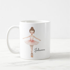 Ballerina Girl Personalized  コーヒーマグカップ