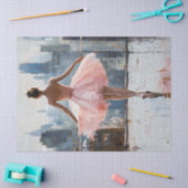 Ballerina in the City Impressionist Decompage 薄葉紙 (クラフト)