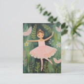 Ballerina in the Gardenはがき ポストカード (スタンド正面)