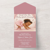 Ballerina in the Making オールインワン招待状 (内側)