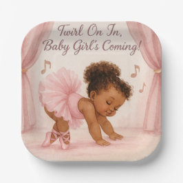 Ballerina in the Making ペーパープレート