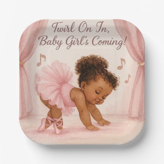 Ballerina in the Making ペーパープレート (正面)