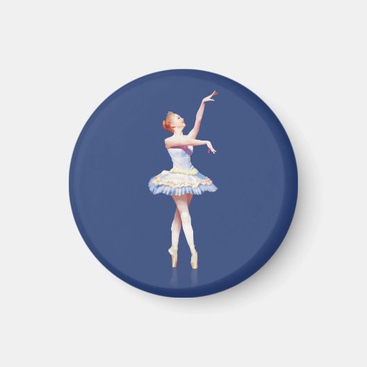 Ballerina On Pointeカスタマイズ マグネット (正面)
