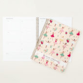 Ballerina Pattern Cute Ballet Dancers Weekly プランナー手帳 (ディスプレー)