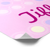 Ballerina pink - blonde girl "your name"ポスター ポスター (角)