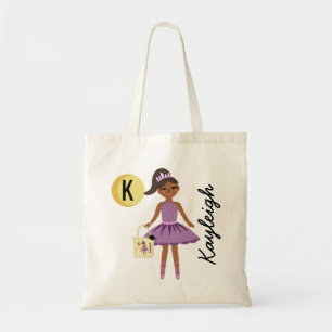 Ballerina Princess Halloween Treats Monogram Name トートバッグ