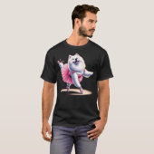 Ballerina Samoyed Dog Dancing Tシャツ (正面フル)