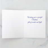 Ballerina Snow Globe Christmas Holiday Card カード (内部)