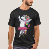Ballerina Unicorn Ballet Dance Dancing Danseuse Tシャツ (正面)
