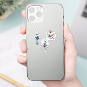 ballerina watercolor  シール (スマートフォン)