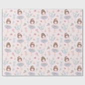 Ballerina With Swans  ラッピングペーパー (フラット)