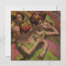 Ballerinas Adjusting Their Dresses (Edgar Degas) カード
