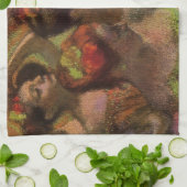 Ballerinas Adjusting Their Dresses (Edgar Degas) キッチンタオル (折り畳み)