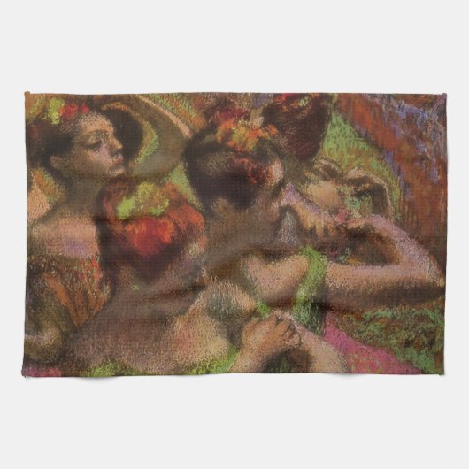 Ballerinas Adjusting Their Dresses (Edgar Degas) キッチンタオル (横)
