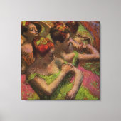 Ballerinas Adjusting Their Dresses (Edgar Degas) キャンバスプリント (正面)