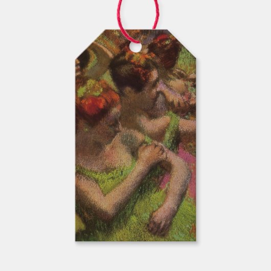 Ballerinas Adjusting Their Dresses (Edgar Degas) ギフトタグ (正面)