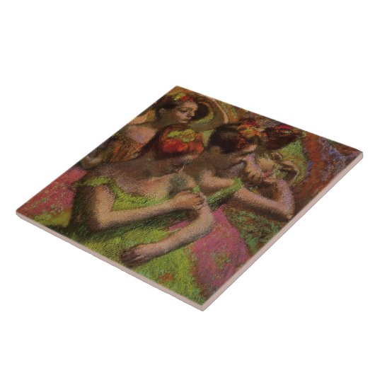 Ballerinas Adjusting Their Dresses (Edgar Degas) タイル (側面)