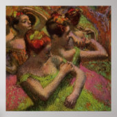 Ballerinas Adjusting Their Dresses (Edgar Degas) ポスター (正面)