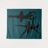 Ballerinas Dark Backdrop タペストリー (正面(横))