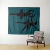 Ballerinas Dark Backdrop タペストリー (インサイチュ(横))