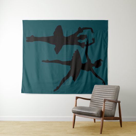 Ballerinas Dark Backdrop タペストリー (インサイチュ(横))