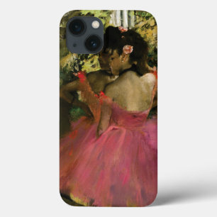 Ballerinas in Pink(ピンク)、Edgar Degas著 iPhone 13ケース