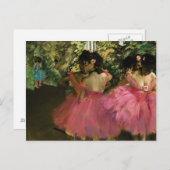 Ballerinas in Pink by Edgar Degas ポストカード (正面/裏面)
