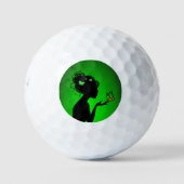 Balles De Golf La femme papillons verts ゴルフボール (正面)