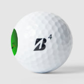 Balles De Golf La femme papillons verts ゴルフボール (ロゴ)