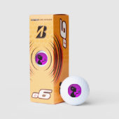 Balles De Golf La femme papillons violets ゴルフボール (パッケージ)