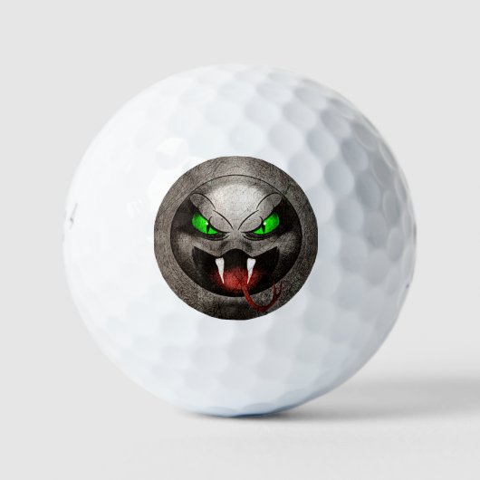 Balles De Golf Snakemoji Vintage ゴルフボール (正面)