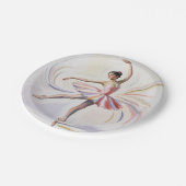 ballet Ballerina dancer Birthday Party ペーパープレート (アングル)