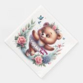 Ballet Bear Birthday Napkins (コーナー)