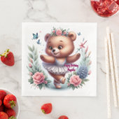 Ballet Bear Birthday Napkins (インサイチュ)